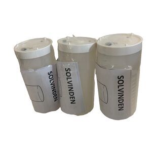 Ikea Solvinden Lot of 3 Battery Operated Lights Outdoor/Indoor White NWT